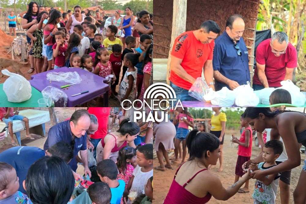 Portais Conecta Piauí e R10 realizam  ação social em comunidade carente de Nazária