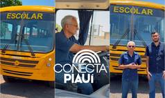 Prefeito Agamenon entrega ônibus escolar e anuncia frota em Ribeiro Gonçalves