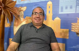 Prefeito Amiltinho, de Gilbués, destaca avanços locais na Feira dos Municípios (Foto: Conecta Piauí)