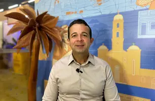 Prefeito de Sussuapara destaca potencialidades da cidade na Feira dos Município (Foto: Conecta Piauí)