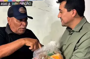 Prefeito Dr. Wilton entrega cestas do projeto “Acreditar é Investir” no EJA (Foto: Reprodução)