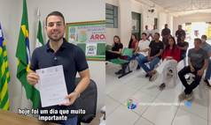 Prefeito Manoel Portela empossa dez novos jovens aprendizes em Aroazes