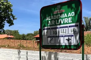 Prefeitura de Alto Longá inaugura academia ao ar livre em Centro de Convivência (Foto: Reprodução)
