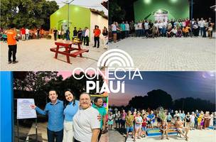 Prefeitura de Caxingó inaugura praça na localidade Jacobina (Foto: Reprodução)