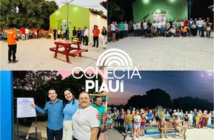 Prefeitura de Caxingó inaugura praça na localidade Jacobina (Foto: Reprodução)