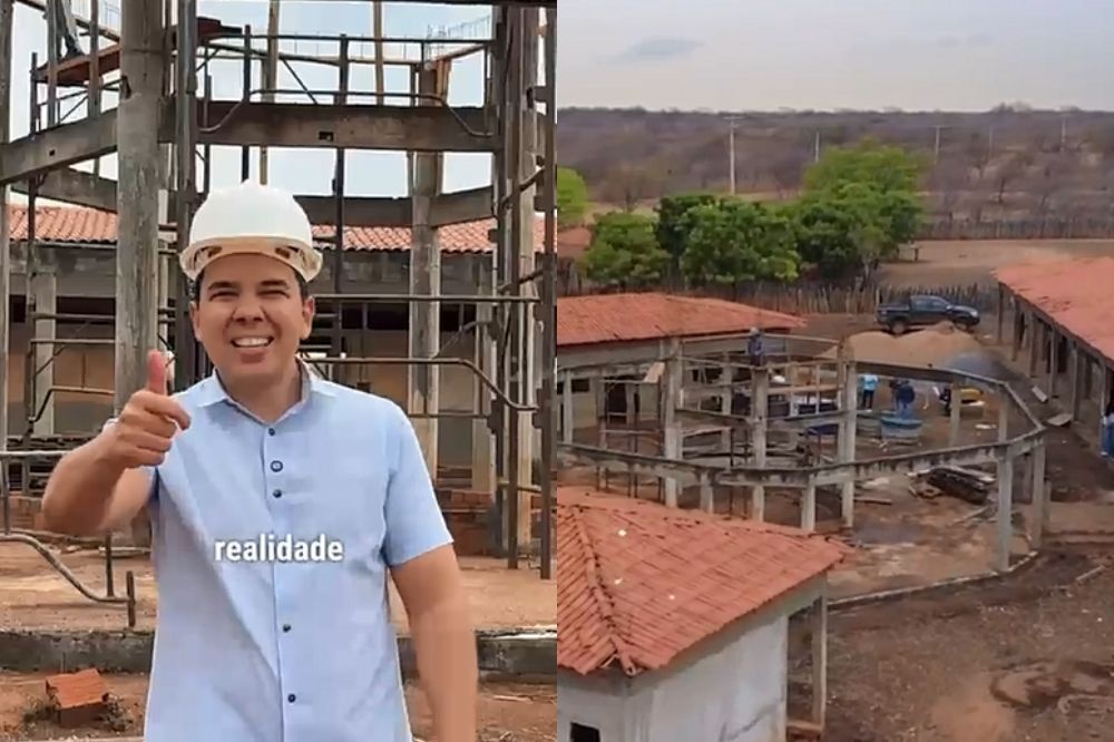 Prefeitura de Coronel José Dias retoma obra de escola abandonada há 10 anos