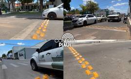 Prefeitura de Esperantina instala tachões para reforçar segurança no trânsito (Foto: Conecta Piauí)