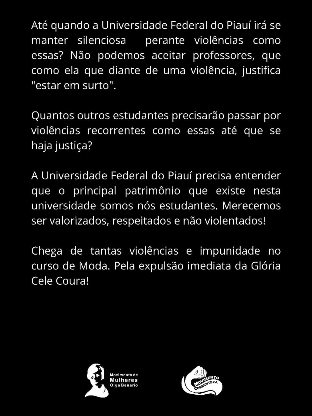 Professora da UFPI é afastada após denúncias de violência contra estudantes