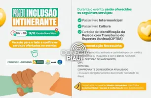 Projeto ‘Inclusão Itinerante’ promove cidadania em Colônia do Gurgueia (Foto: Reprodução)