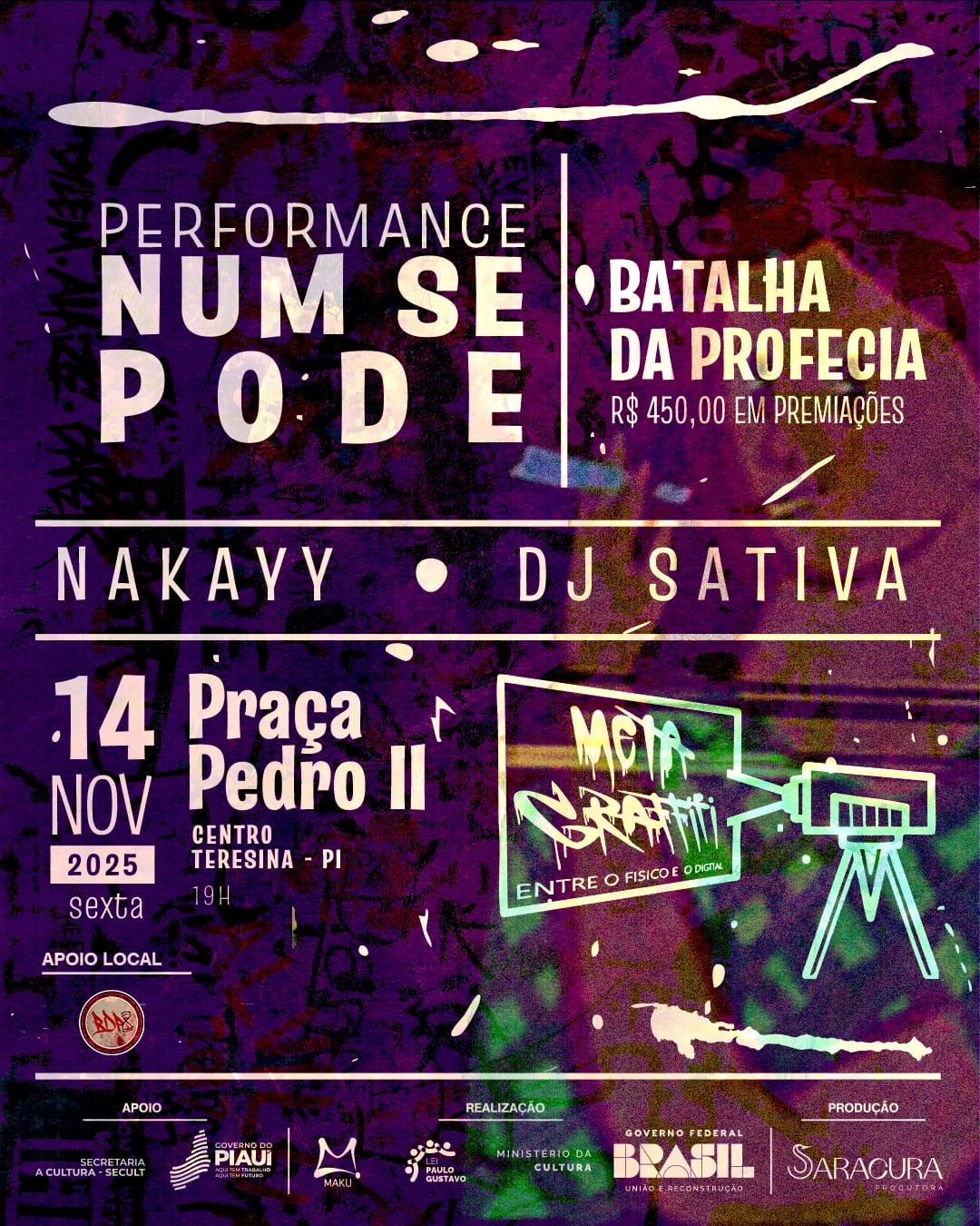 Projeto ‘Metagraffiti’ une graffiti, rap e arte digital em ações por Teresina