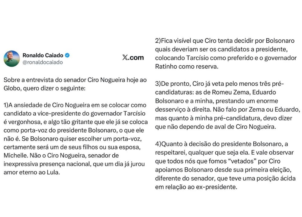 Publicação de Caiado
