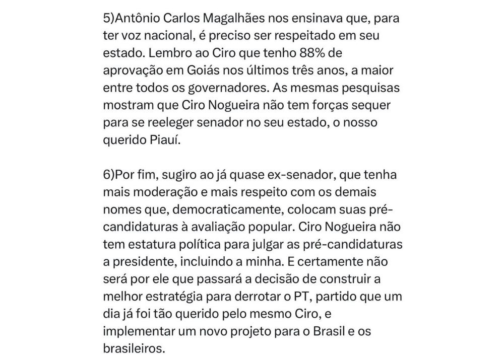 Publicação de Caiado
