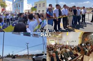 Rafael Fonteles celebra o Dia do Piauí com solenidades e entrega de obra na PI-116 (Foto: Conecta Piauí)