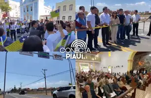 Rafael Fonteles celebra o Dia do Piauí com solenidades e entrega de obra na PI-116 (Foto: Conecta Piauí)