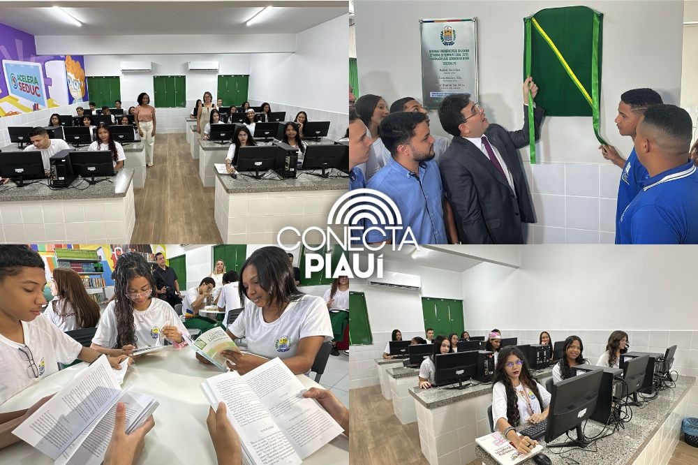 Rafael Fonteles entrega escola revitalizada e climatizada em Teresina