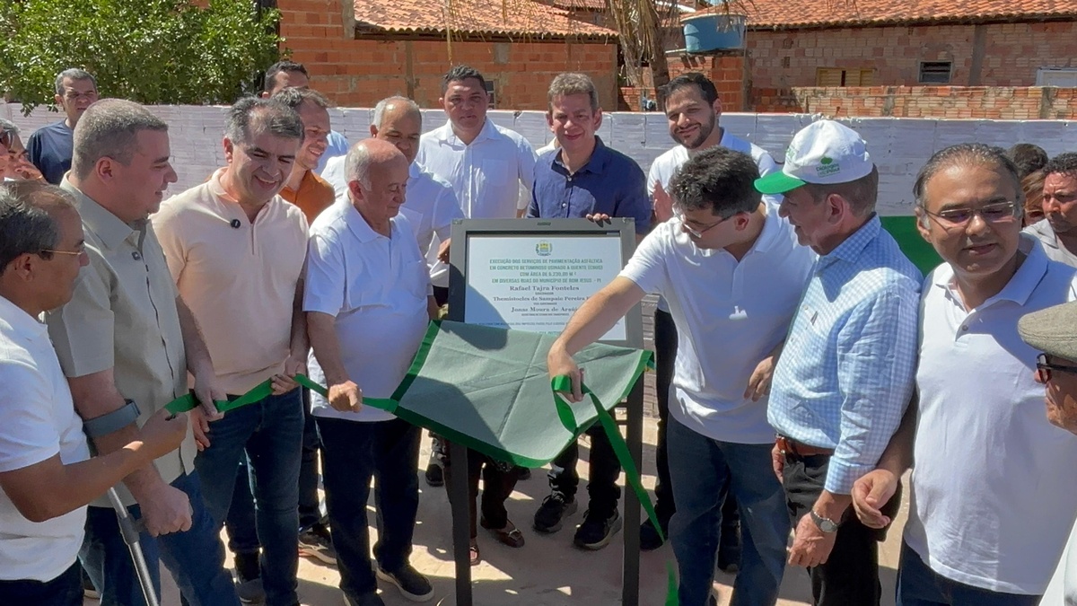 Rafael Fonteles inaugura obras e anuncia novos investimentos em Bom Jesus