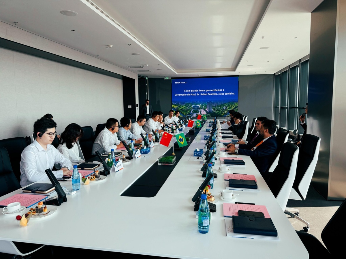 Reunião com executivos da empresa TBEA em Xangai