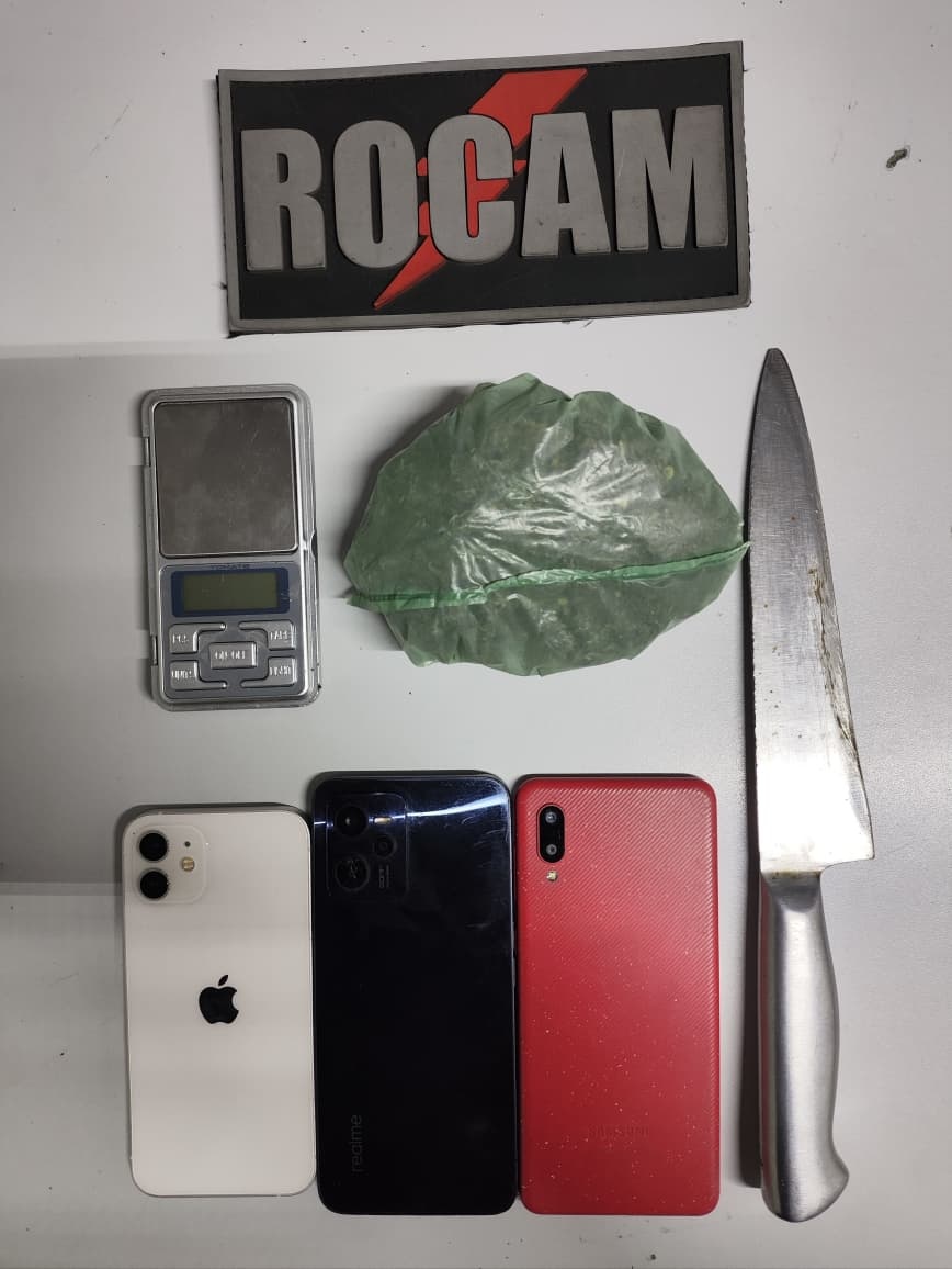 ROCAM apreende drogas e materiais ilícitos em rondas na zona Sudeste de Teresina