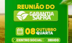 Santa Rosa realiza reunião para debater Garantia Safra 2025