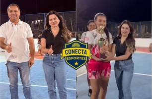 Secretaria de Esportes do Piauí inaugura quadra poliesportiva em Pio IX (Foto: Reprodução) Secretaria de Esportes do Piauí inaugura quadra poliesportiva em Pio IX (Foto: Reprodução)