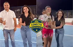 Secretaria de Esportes do Piauí inaugura quadra poliesportiva em Pio IX (Foto: Reprodução)