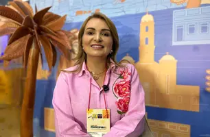 Secretária de Turismo de São Raimundo Nonato destaca ações na Feira dos Municípios (Foto: Conecta Piauí)