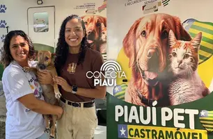 Semarh leva Castramóvel a animais acolhidos na zona Leste de Teresina (Foto: Conecta Piauí)