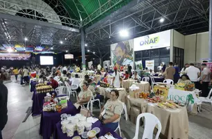 Show de Chambinho do Acordeon encerra a II Feira da Agricultura Familiar do Piauí (Foto: Reprodução)