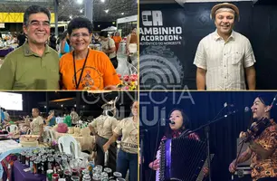 Show de Chambinho do Acordeon encerra a II Feira da Agricultura Familiar do Piauí (Foto: Conecta Piauí)
