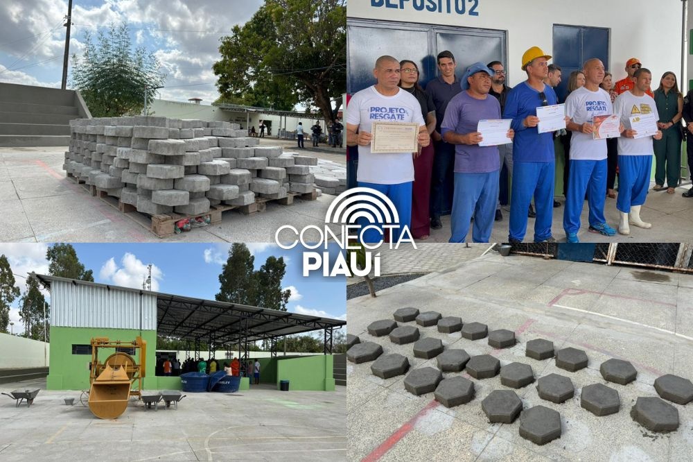 Sistema prisional do Piauí ganha fábrica de blocos e novas frentes de trabalho