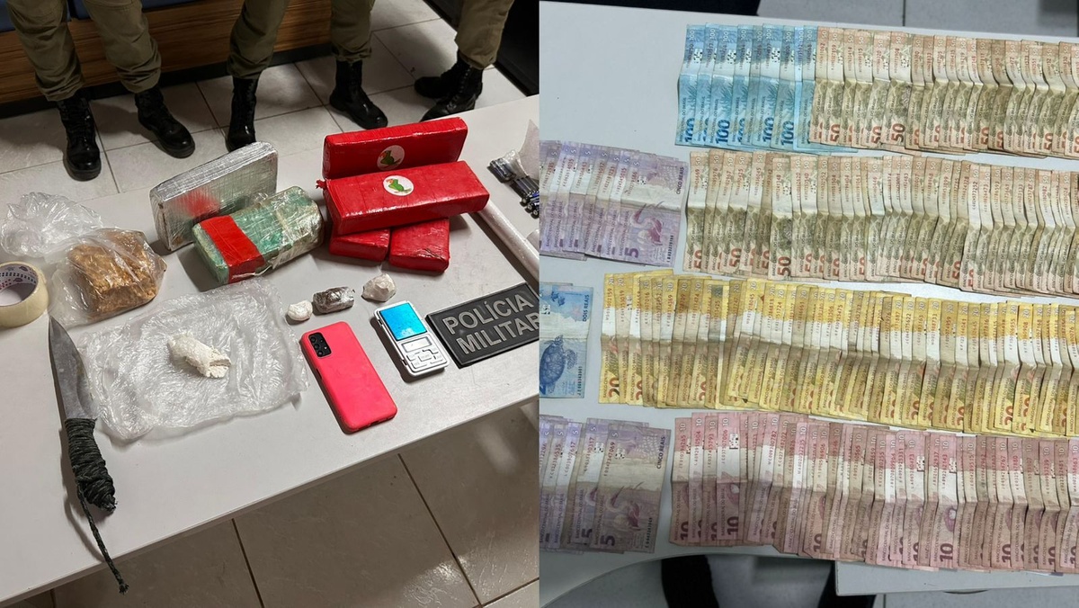 Suspeito de tráfico 'Chaga da Placa' é preso com dinheiro e arma em Caxingó