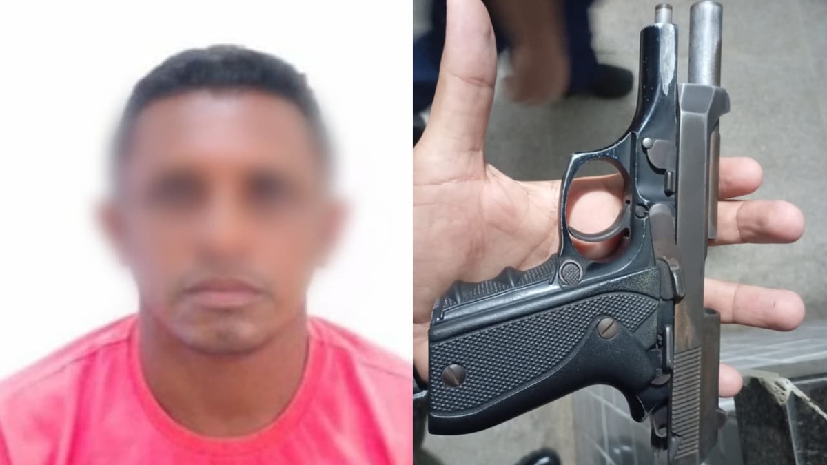 Suspeito é detido com arma de uso restrito no centro comercial de Campo Maior