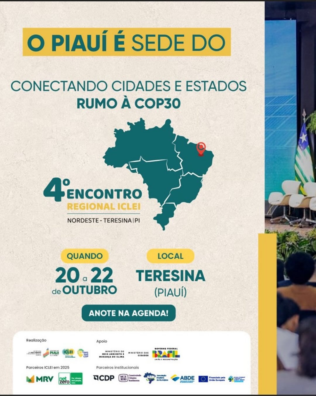 Teresina recebe 4º Encontro Nordestino do ICLEI Brasil sobre sustentabilide