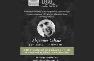 UFPI lamenta morte de professor de antropologia Alejandro Raul Gonzalez Labale (Foto: Reprodução)
