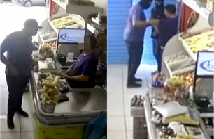 Vídeo mostra assalto de envolvidos com morte de policial em José de Freitas (Foto: Reprodução)