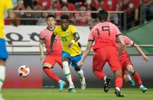Vinicius Jr. em campo (Foto: Lucas Figueiredo / CBF)
