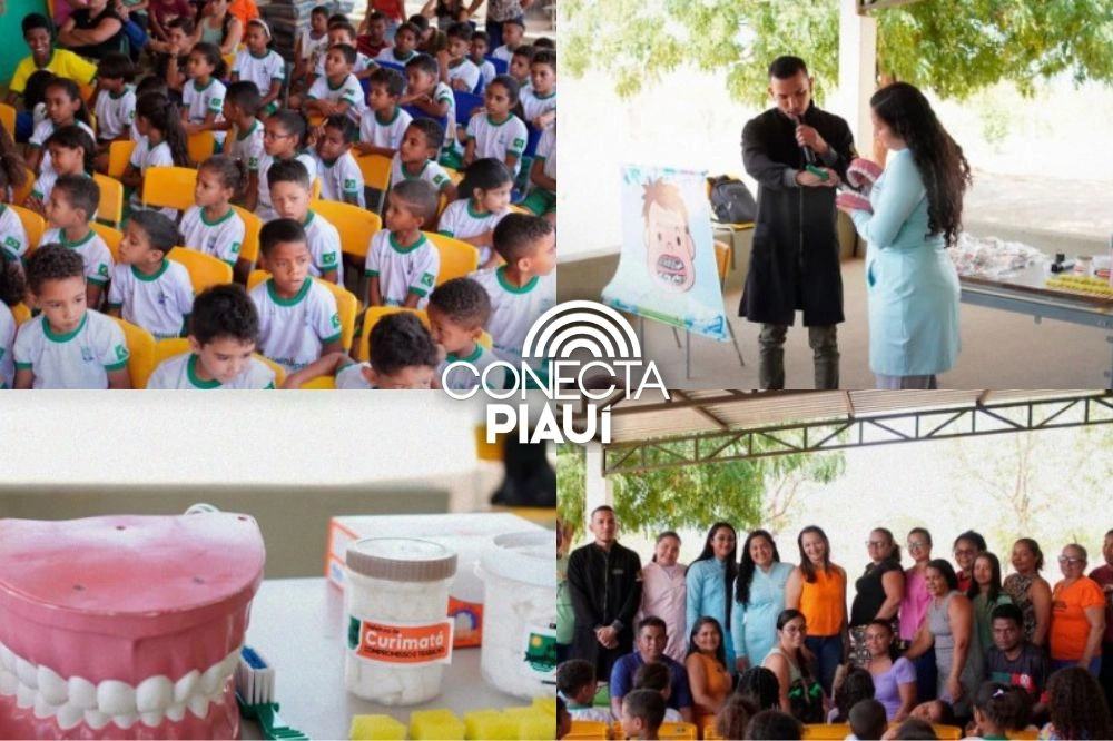 Ação leva cuidados bucais e nutrição às crianças da localidade Baio em Curimatá
