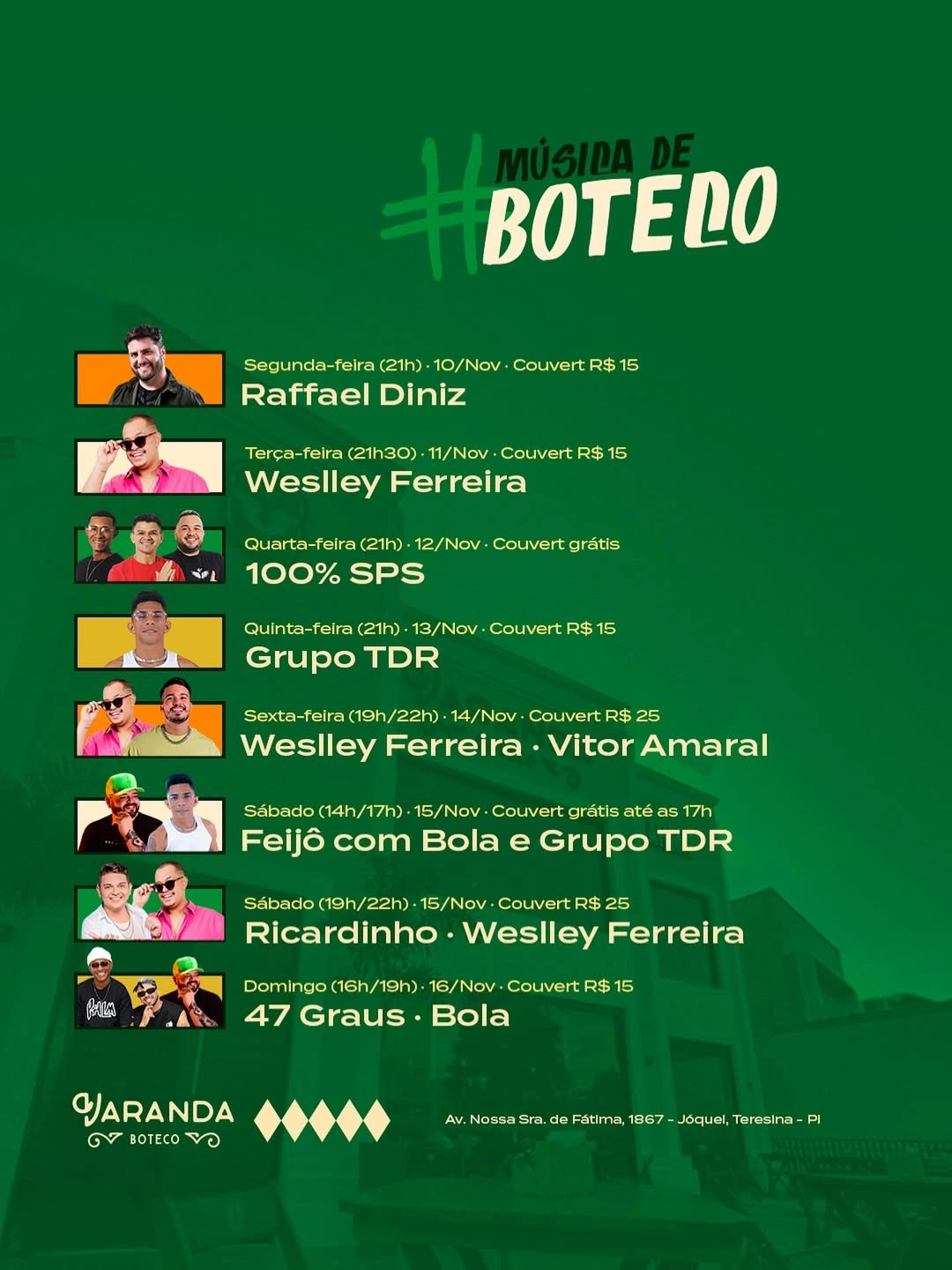 Agenda de eventos: confira o melhor da programação para curtir em Teresina