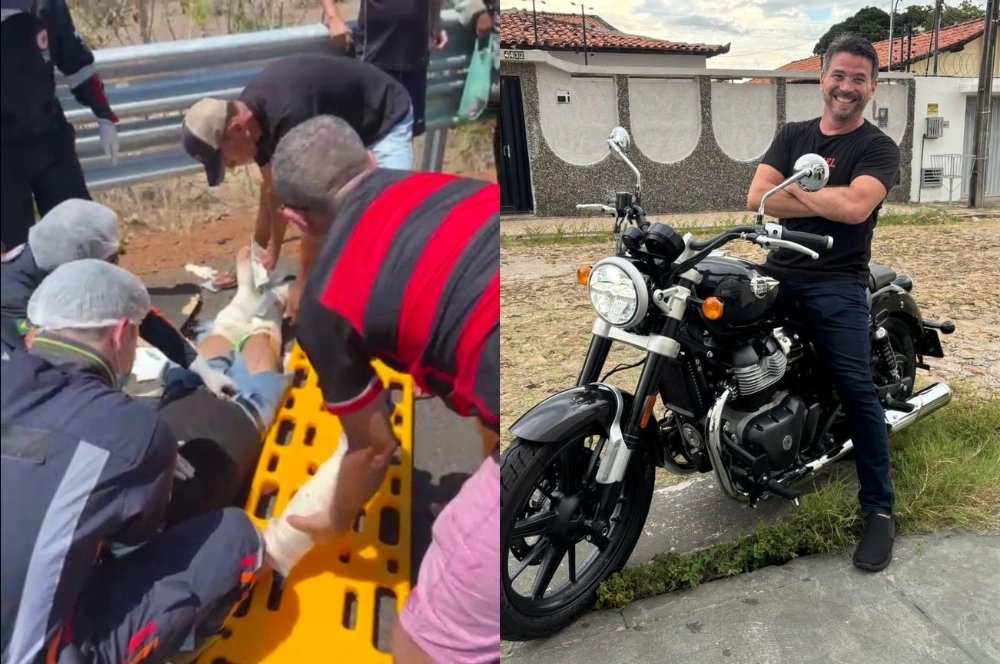 Apresentador César Filho fica ferido em acidente entre Campo Maior e Cabeceiras