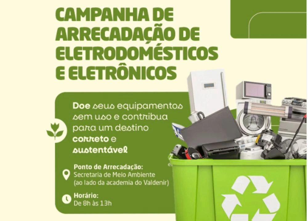 Aroazes realiza campanha de arrecadação de eletrodomésticos e eletrônicos