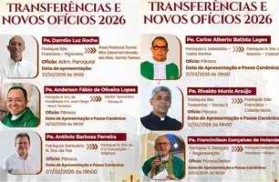 Arquidiocese anuncia mudanças de padres em Teresina e outras 12 cidades para 2026 (Foto: Reprodução)