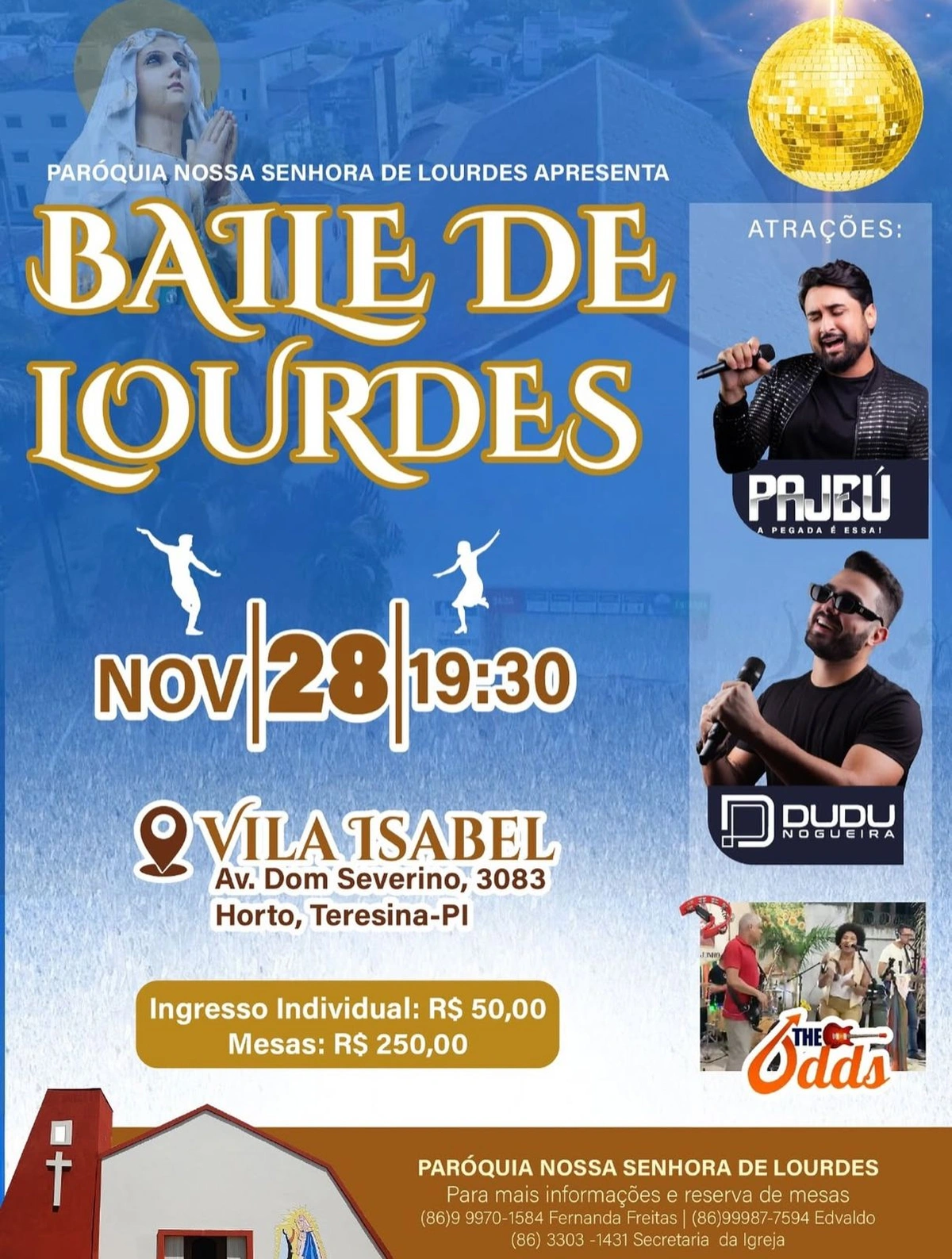 Baile de Lourdes 2025 promete agitar Teresina com atrações e noite especial