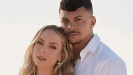 Beijo entre Tata Estaniecki e Júlio Cocielo reacende rumores de reconciliação (Foto: Reprodução)