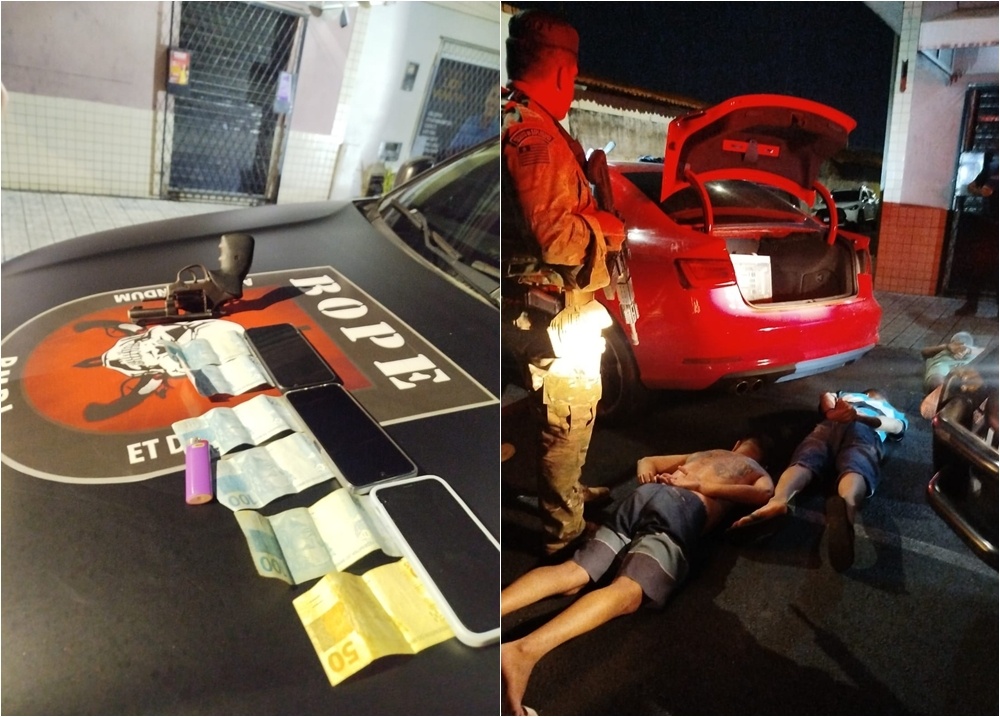 BOPE prende trio com arma de fogo durante abordagem em Teresina