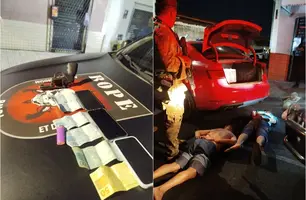 BOPE prende trio com arma de fogo durante abordagem em Teresina (Foto: Reprodução)