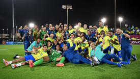 Brasil nas quartas da Copa do Mundo Sub-17 (Foto: Jurij Kodrun/ FIFA)