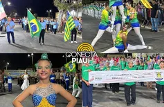Cajueiro da Praia realiza desfile cívico em homenagem à Proclamação da República
