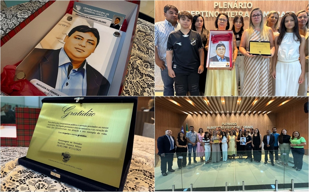 Câmara de Demerval Lobão faz homenagem ao vereador Mavilson Veloso