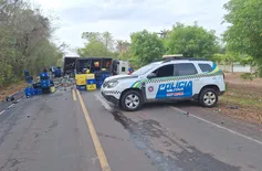 Caminhão carregado com cervejas tomba e interdita trecho da PI-112, em União