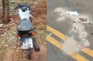 Caminhão mata motociclista e condutor foge sem prestar socorro em Picos (Foto: Reprodução)